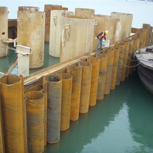 宁夏钢护筒现场安装